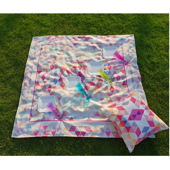 Triangles Table Cloth 140 x 140 cm